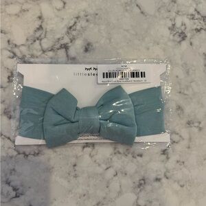 Little Sleepies Teal Bow Headband